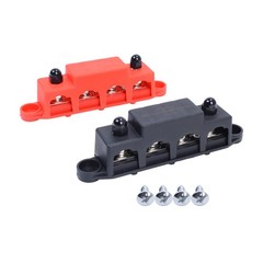 Fastronix 5/16″ 4 Stud Power and Ground Distribution Block with Cover New US