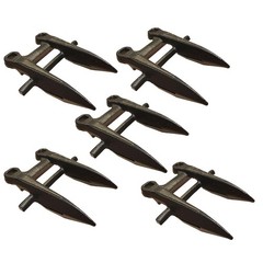 Set of (5) 118344 Double Grain Head Cutter Bar Guard Fits John Deere 140 160 590