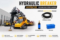 Mini Skid Steer Hydraulic Breaker 35mm Chisel Concrete Demolition Hammer