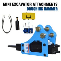 Hydraulic Breaker Hammer For 0.8-2Ton Mini Excavator Attachments Free shipping