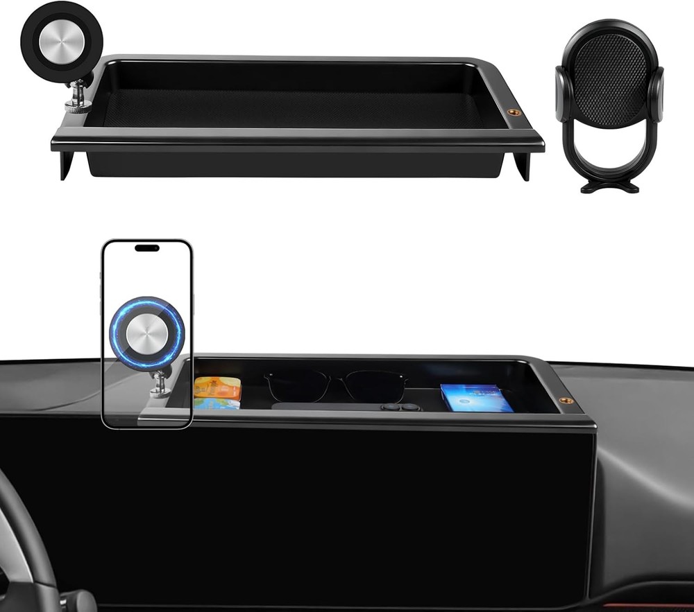 Upgraded 360° Rotation Magnetic Phone Holder Organizer for Kia K4 2025 2026