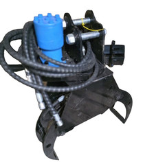 Agrotk Hydraulic Rotating Log Grapple for Mini Excavator with Motor Attachment