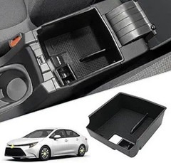 Center Console Organizer Storage Box C Color: for 2020-2025 2026 Corolla Black