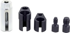 A ABIGAIL 5 PCS Automotive O2 Oxygen Sensor Socket Offset 02 sensor Red