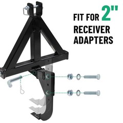 Hitch Lawn Mounted Ripper Middle Buster Plow for ATVs/UTVs Tractor W/2″ Receiver