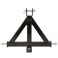 Heavy Duty Three Point Hitch 2in Receiver Trailer Hitch Fits Cat 1, Quick Hitch