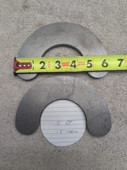 JRB 416 418 (2) Weld On Wear Plate Ears for Quick Attach Loaders 1/2″ Steel