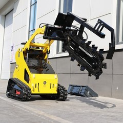 2026 Mini Skid Steer Trencher Attachment for Orchard, Irrigation & Pipe Laying
