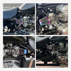 35mm Air Filter for PZ19 PZ20 Carb 90cc 110cc 125cc ATV Quad Go Color: Rainbow