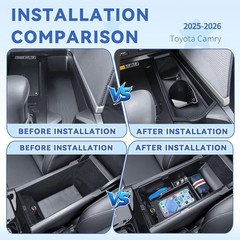 2pcs/Set Center Console Organizer for 2025 2026 Camry (XSE/XLE/SE/LE) Armrest St