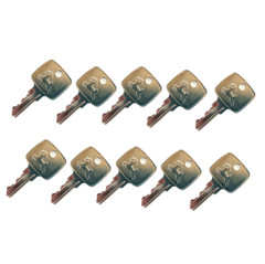 (10 keys)For John Deere Loaders Tractors Backhoes AR51481 R45361 AT195302