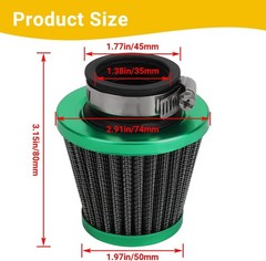 35mm ATV Air Filter for 50cc 70cc 80cc 90cc 110cc 125cc Dune Bu Color: D-Green