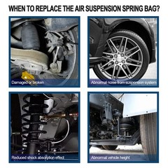 Mercedes Benz 2005-2015 X16 Left Right Rear Air Suspension Spring Bag Kit