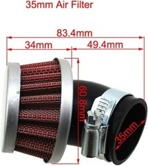 35mm Air Filter For Z50 CT70 SL70 XL70 CL70 C70 ST90 SL90 CL90 CM91 CT90 CT110 C