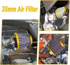 35mm Air Filter for PZ19 PZ20 Carb 50cc 70cc 90cc 110cc Scooters Dirt B-Gold