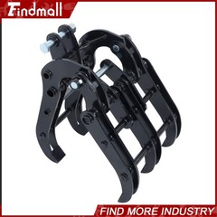 Findmall Excavator Attachment Grapple Wide Opening Grabber for Small Diggers