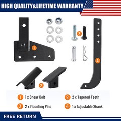 Racewill for UTV/ATV Tractor W/2″ Receiver Hitch Lawn Mounted Ripper Garden Plow