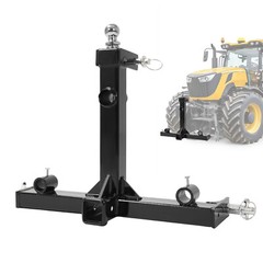 3 Point Hitch Adapter 2″ Receiver for Tractors Gooseneck Trailer Drawbar (Cat 1)