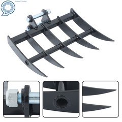 Heavy-Duty Rake Attachment for 1-1.5 Ton Mini Excavators – Durable Design