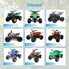 35mm (1-3/8″) Air Filter Compatible with 125cc 110cc 90 70 50 ATV Color: A-Red
