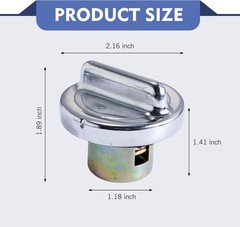 Universal Motorcycle Gas Cap Replacement, Fuel Tank Cap Compatible with 50cc 150