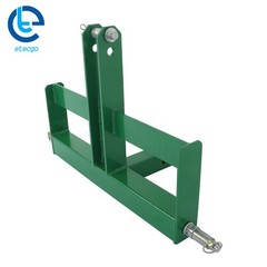 3 Point Hitch Receiver With Suitcase Weight Brackets For CAT 1 Tractor