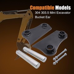 Ears and Pins Weld on 40mm 7-13/16″C-C Fit For Cat 304 303.5 Mini Excavator