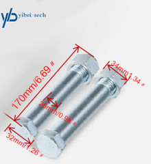 2pcs Bucket Pins 25mm/0.98in Fit For Mini Excavator Attachment Connection