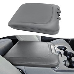 Center Console Armrest Cover for 2013-2018 RAM 1500 2500 3500 Black Leather Skin