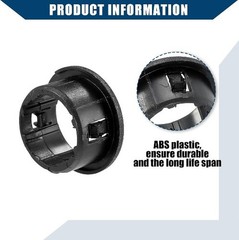 Cigarette Lighter Inner Power Outlet Mounting Ring Bezel in Durable Black Plasti