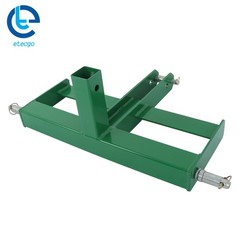 3 Point Hitch Receiver With Suitcase Weight Brackets For CAT 1 Tractor