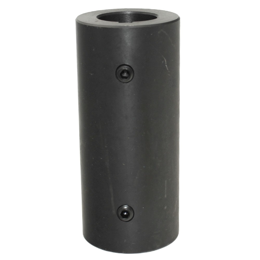 Shaft Coupler 1 1/8″ Round Bore 4 1/2″ Length 2″ OD Black Oxide Finish SHFTR1800