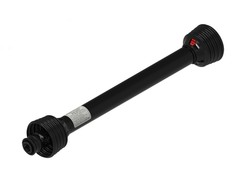 39″ Complete PTO Driveline 1-3/8″ 6 Spline Spring Lok x 1″ Round w/1/2″ Pin Hole