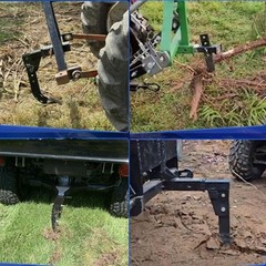 Hitch Mounted Trencher Heavy Duty Subsoiler Hitch Lawn Ripper for ATVUTV Tractor