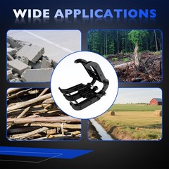 2-Pin Mini Excavator Grabber Attachment For 0.8-1.8 Tons Excavator Most Models