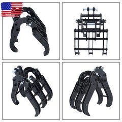 0.8 T -1.5 T Mini Excavator Attachment Grapple Wide Opening Grabber Attachment
