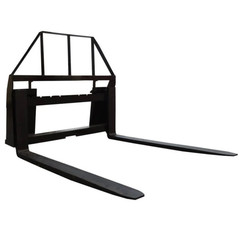 AGT Skid Steer 48” Pallet Fork Frame Quick Tach Attachments For Standard Loader