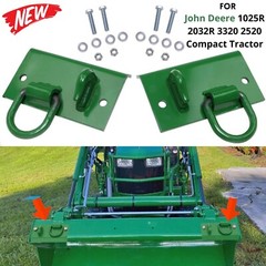 Grab Hooks & D Ring Bolt On for John Deere 1025R 2032R 3320 2520 Tractor Bucket