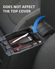Armrest Organizer for 2026 2025 2024 Pattern Name: for 2019-2026 Corolla – Red