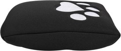 Neoprene Center Console Armrest Pad Cover Black Dog Paw Print Protector Cushion