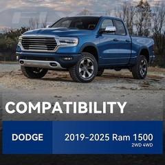 Severe Heavy Duty Rear Coil Springs for 2019-2025 Ram 1500 Extra 70% Load