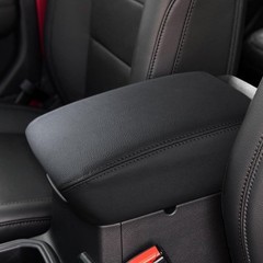 Center Console Cover for Wrangler JL JLU 2026 Color: Black with Black Stitches
