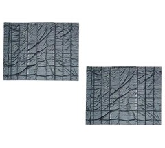 2 Pk 16′ x 27′ Flatbed Truck Tarps 18oz Steel Tarp – Black