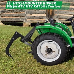 Hitch Mounted Ripper 18” Shank Middle Buster Plow w/2″ Receiver for ATV/UTV