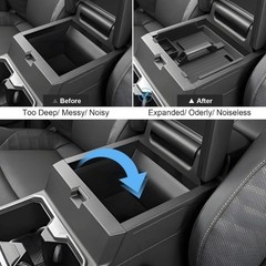 Center Console Organizer for All Trims, with Small Handle & Coin Holder, Durable