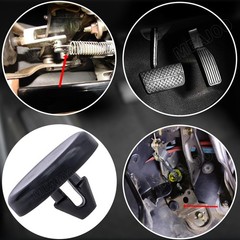 4Pcs Brake Light Switch Stopper Kit, Durable Rubber Pedal Pad for Long-Lasting P