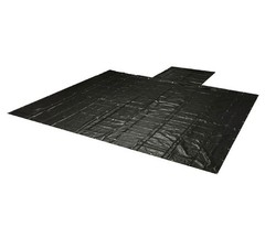 Blue Trucking Flatbed Vinyl Tarp Heavy Duty 18oz 3 Piece Lumber Tarp (6′ Drop)