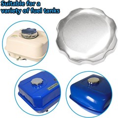 Gas Fuel Tank Cap Chrome Finished Gas Tank Cap for 5.5HP 6.5HP Engi Size: 72mm