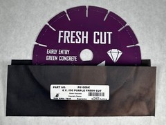 NEW Fresh Cut P8100SK 8” x .100″ Purple Fresh Cut, Green Concrete, 7640 RPM