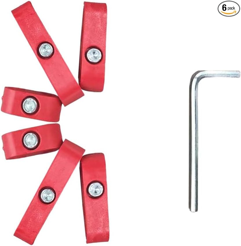 6-Piece Spark Plug Wire Separator Kit, Holder for 7mm 8mm 9.5mm Ign Color: Red